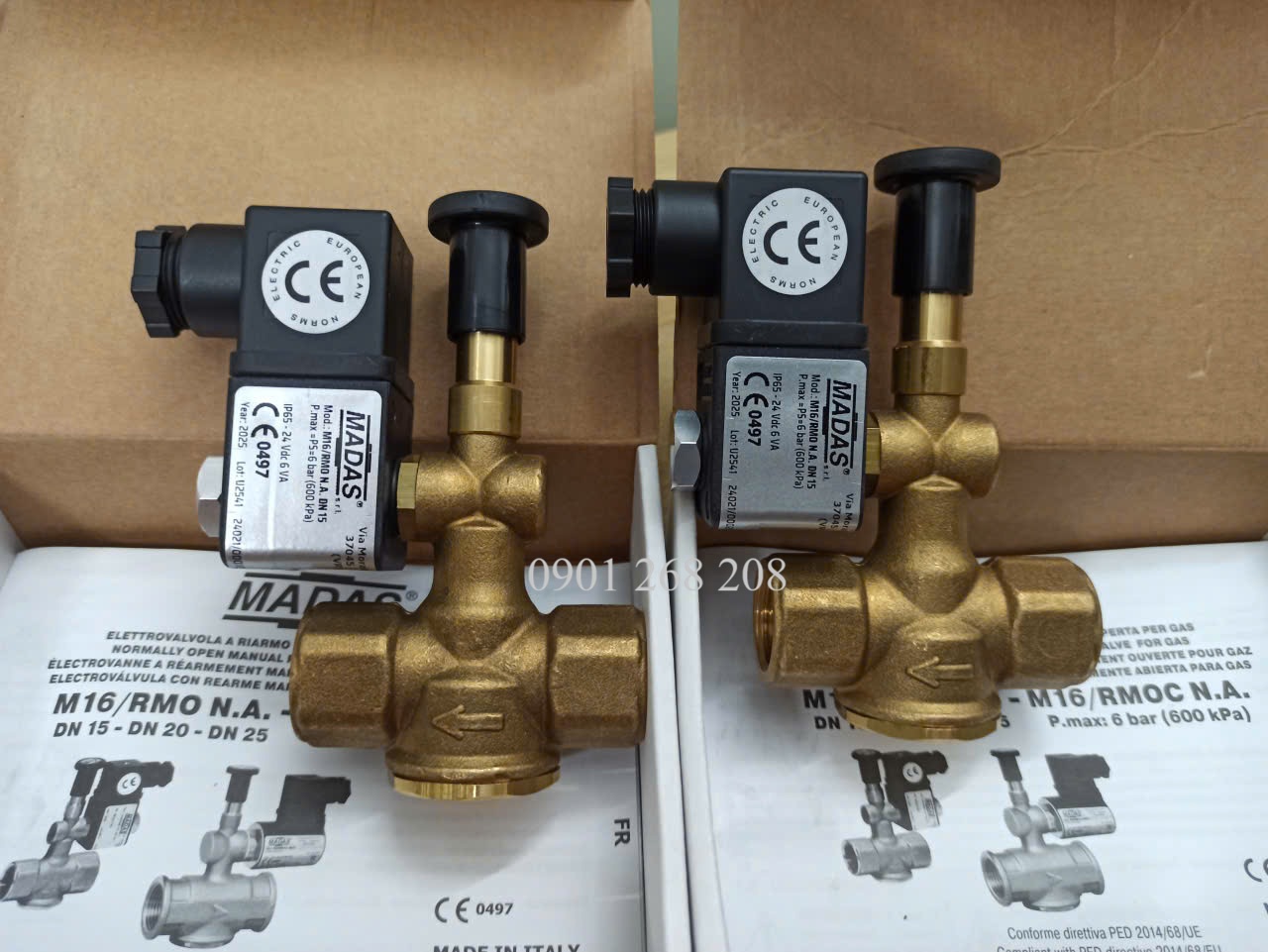 van dien tu madas thuong mo DN15 24VDC m16/rmo na